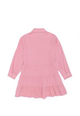 Kız Çocuk Pudra Dokuma Elbise - 50253033019