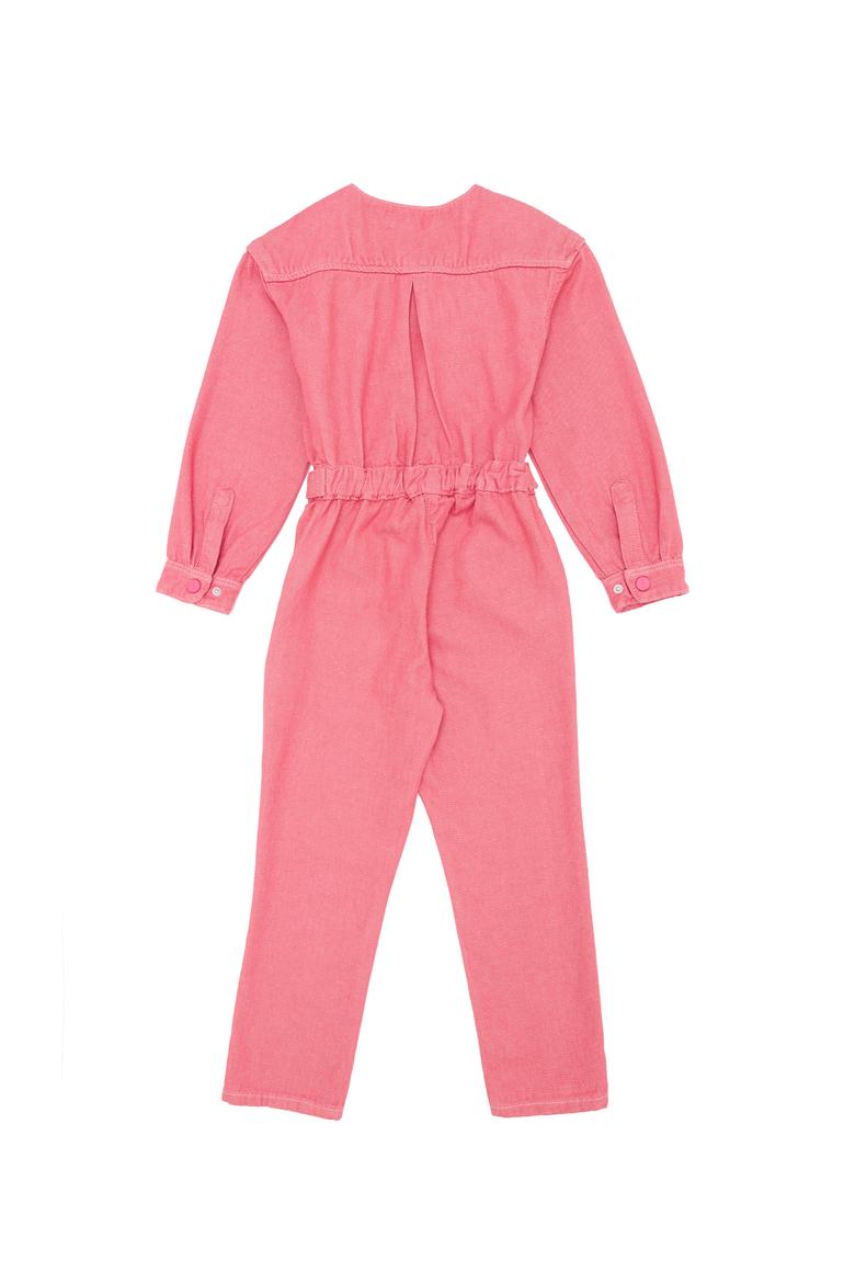 Kız Çocuk Pembe Jean Elbise - 50254587013