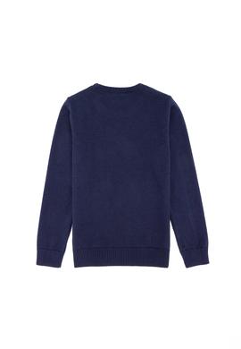 Erkek Çocuk Lacivert Bisiklet Yaka Triko Kazak - 50253796011