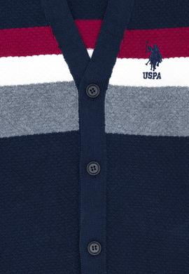 Erkek Çocuk Lacivert Melanj Triko V - Yaka Hırka - 50260542010