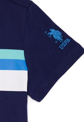 Çocuk Lacivert Bisiklet Yaka Tişört - 50265957013