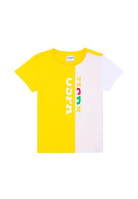 Çocuk Sarı Bisiklet Yaka Tişört - 50265959005