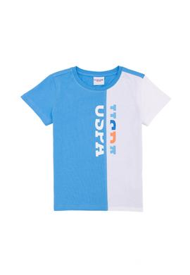 Çocuk Turkuaz Bisiklet Yaka Tişört - 50265959015