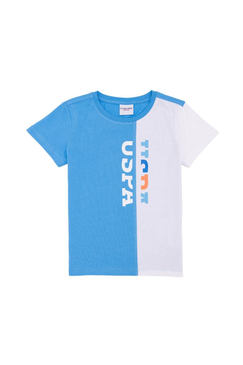 Çocuk Turkuaz Bisiklet Yaka Tişört - 50265959015