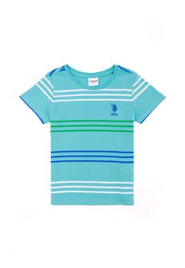 Çocuk Mint Yeşili Bisiklet Yaka Tişört - 50265976025