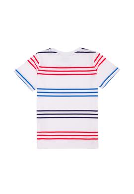 Çocuk Beyaz Bisiklet Yaka Tişört - 50265976011