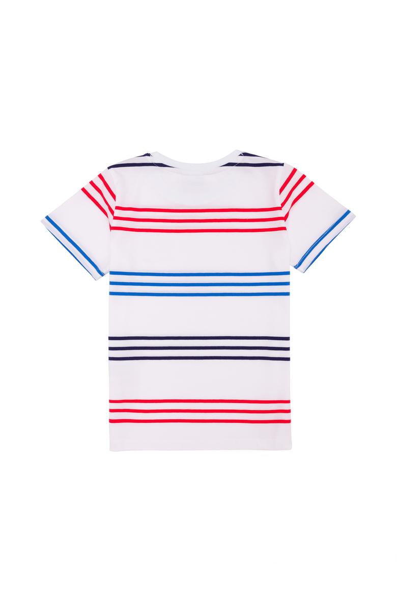 Çocuk Beyaz Bisiklet Yaka Tişört - 50265976011