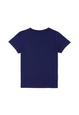 Çocuk Lacivert Bisiklet Yaka Tişört - 50265992023