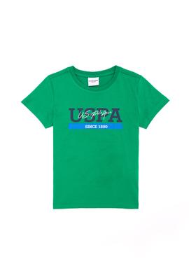 Çocuk Yeşil Bisiklet Yaka Tişört - 50265992053