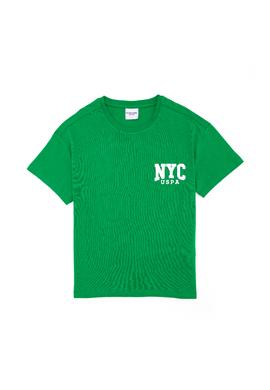 Çocuk Yeşil Bisiklet Yaka Tişört - 50266030022