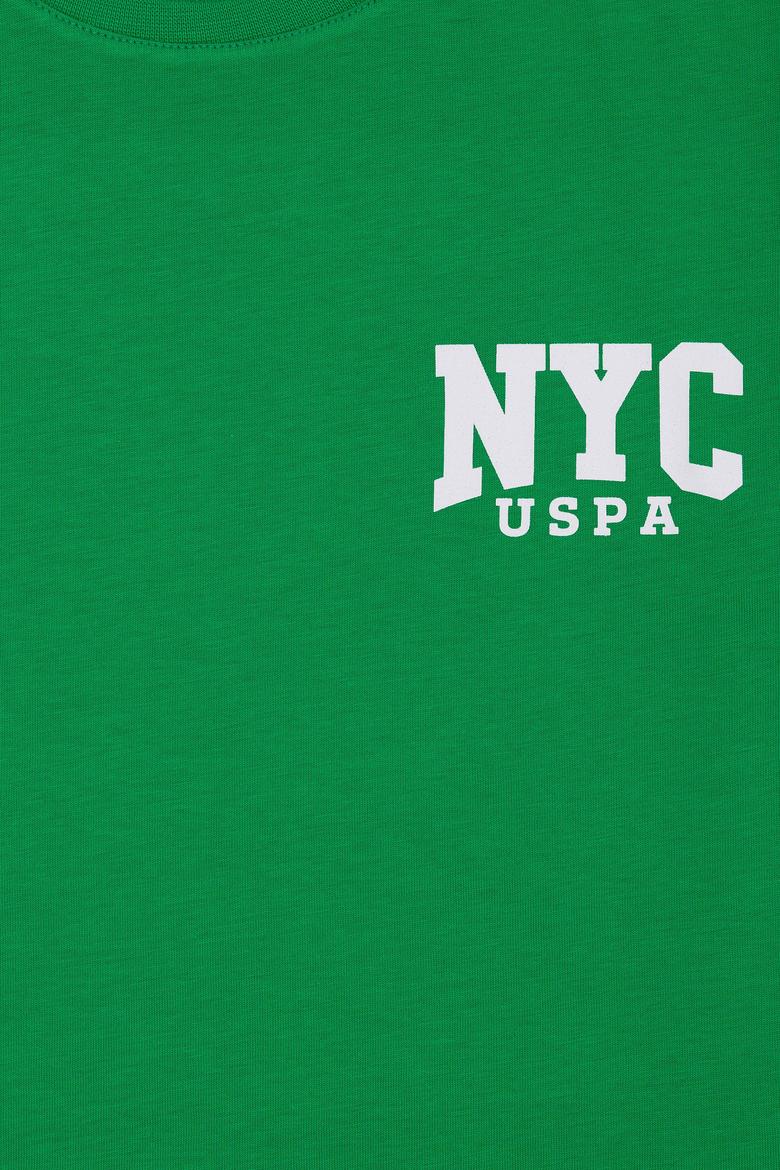 Çocuk Yeşil Bisiklet Yaka Tişört - 50266030022