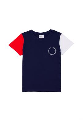 Çocuk Lacivert Bisiklet Yaka Tişört - 50266036029