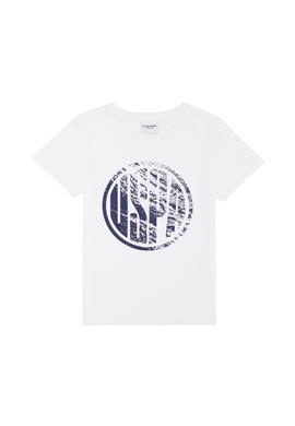 Çocuk Beyaz Bisiklet Yaka Tişört - 50266038039