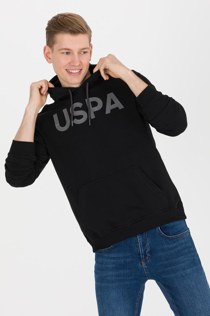 Erkek Siyah Basic Sweatshirt