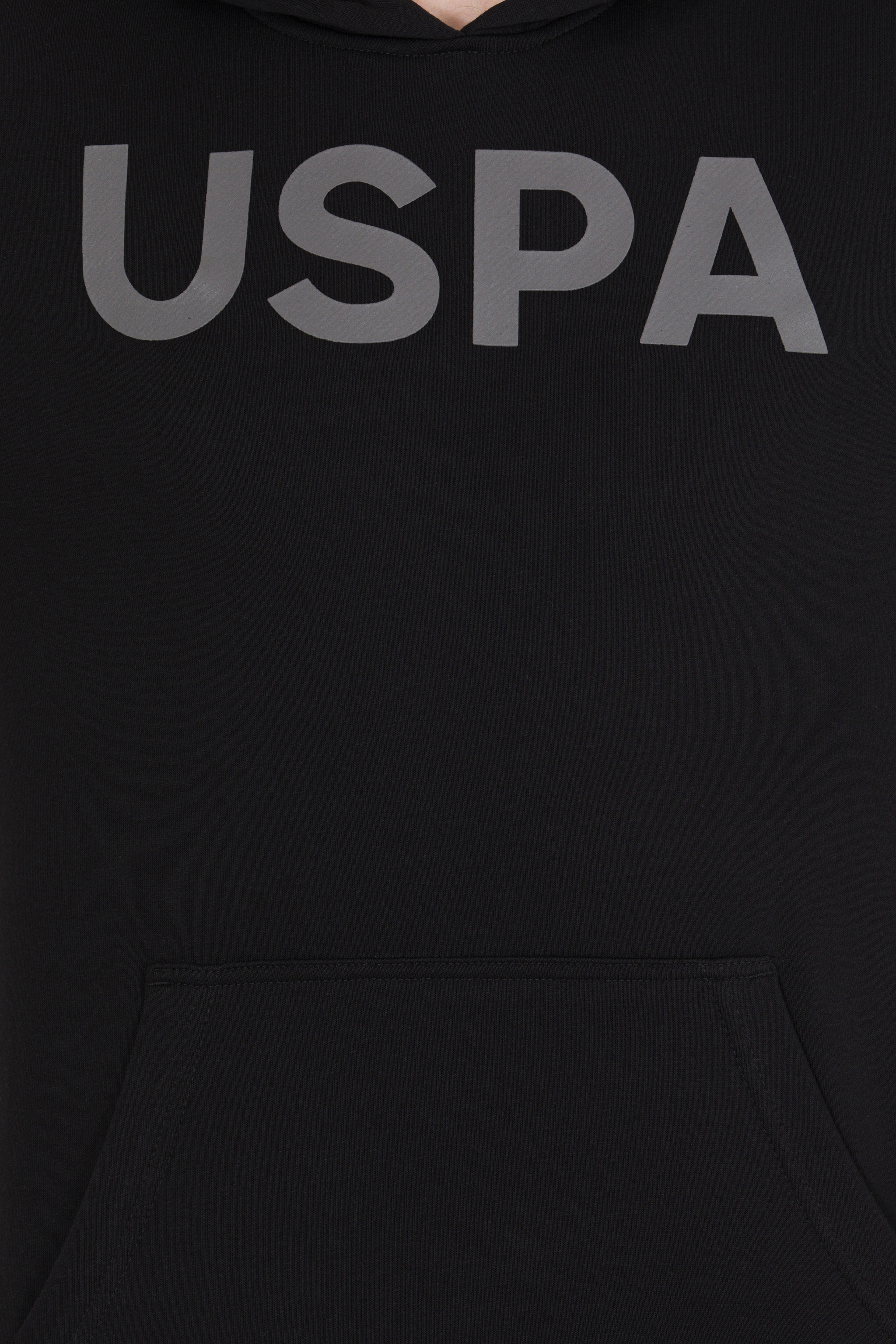 Erkek Siyah Basic Sweatshirt - Image 6