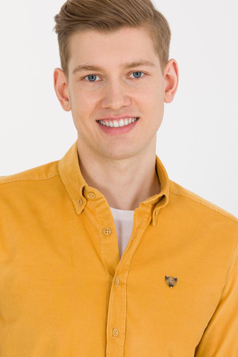 Erkek Safran Uzun Kollu Gömlek - 50256972030
