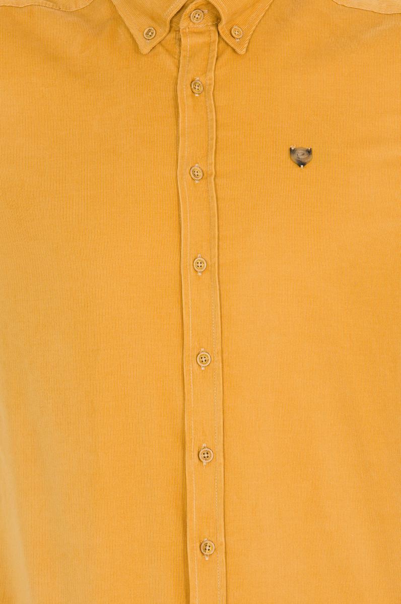 Erkek Safran Uzun Kollu Gömlek