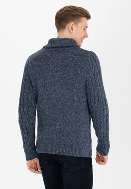 Erkek Lacivert Triko Hırka - 50253721006