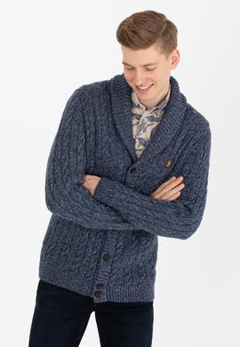 Erkek Lacivert Triko Hırka - 50253721006