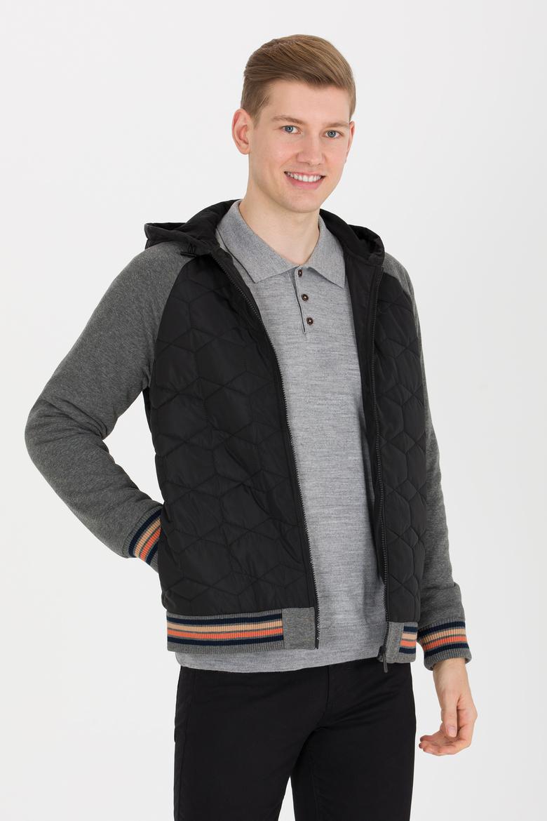 Erkek Siyah Örme Hırka - 50253182017