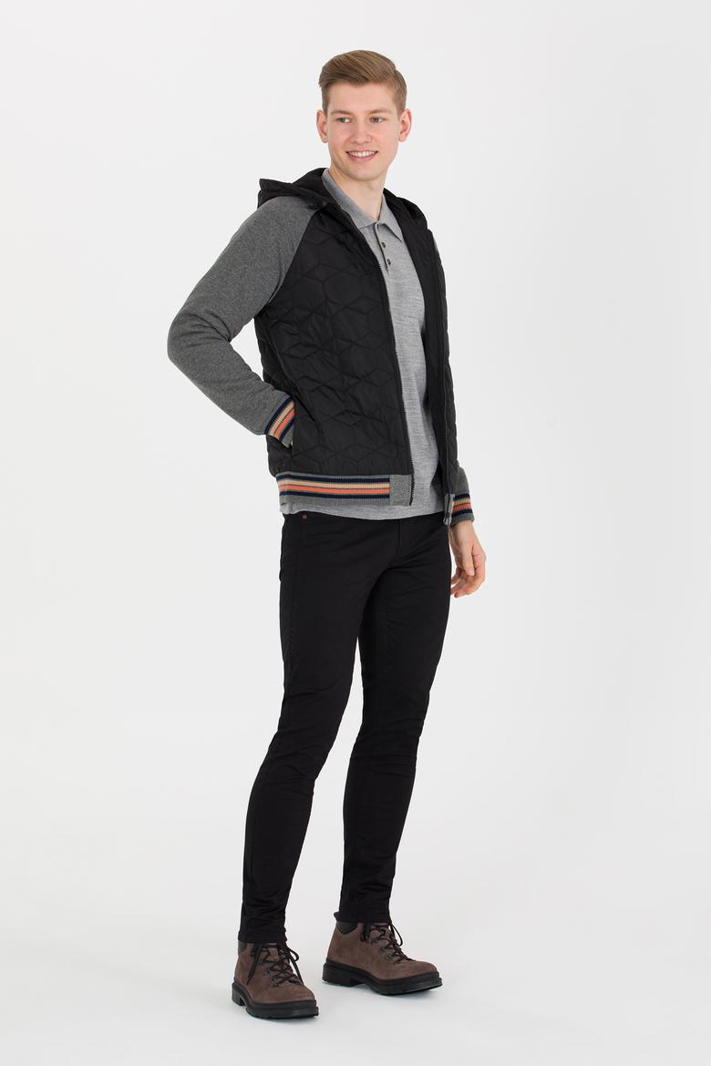 Erkek Siyah Örme Hırka - 50253182017