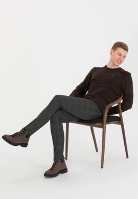 Erkek Antrasit Kanvas Pantolon - 50253896003