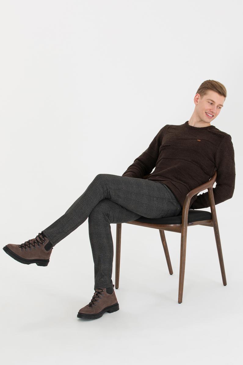 Erkek Antrasit Kanvas Pantolon