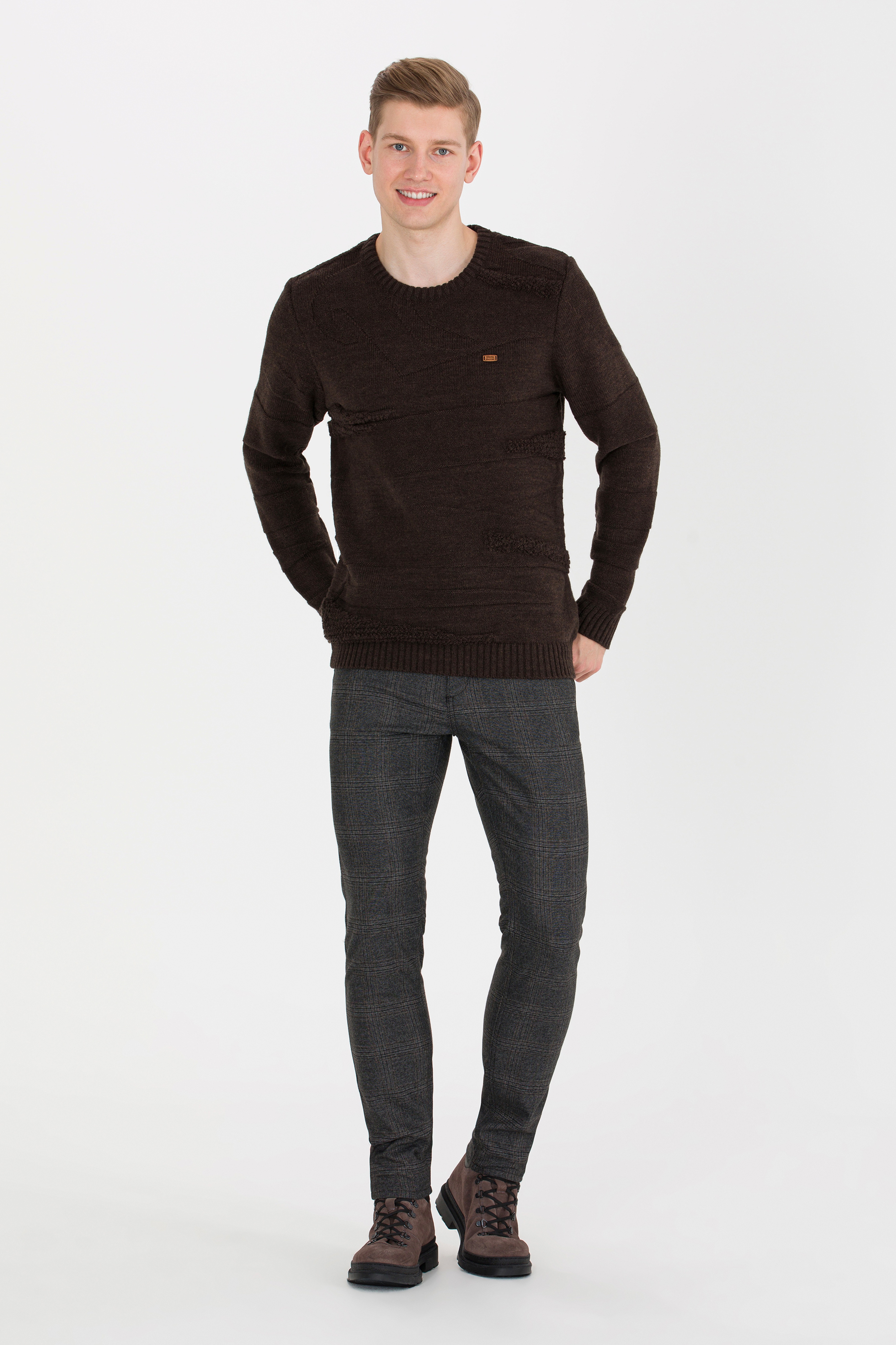 Erkek Slim Fit Antrasit Kanvas Pantolon - Image 3