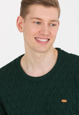 Erkek Lacivert Bisiklet Yaka Triko Kazak - 50256669011