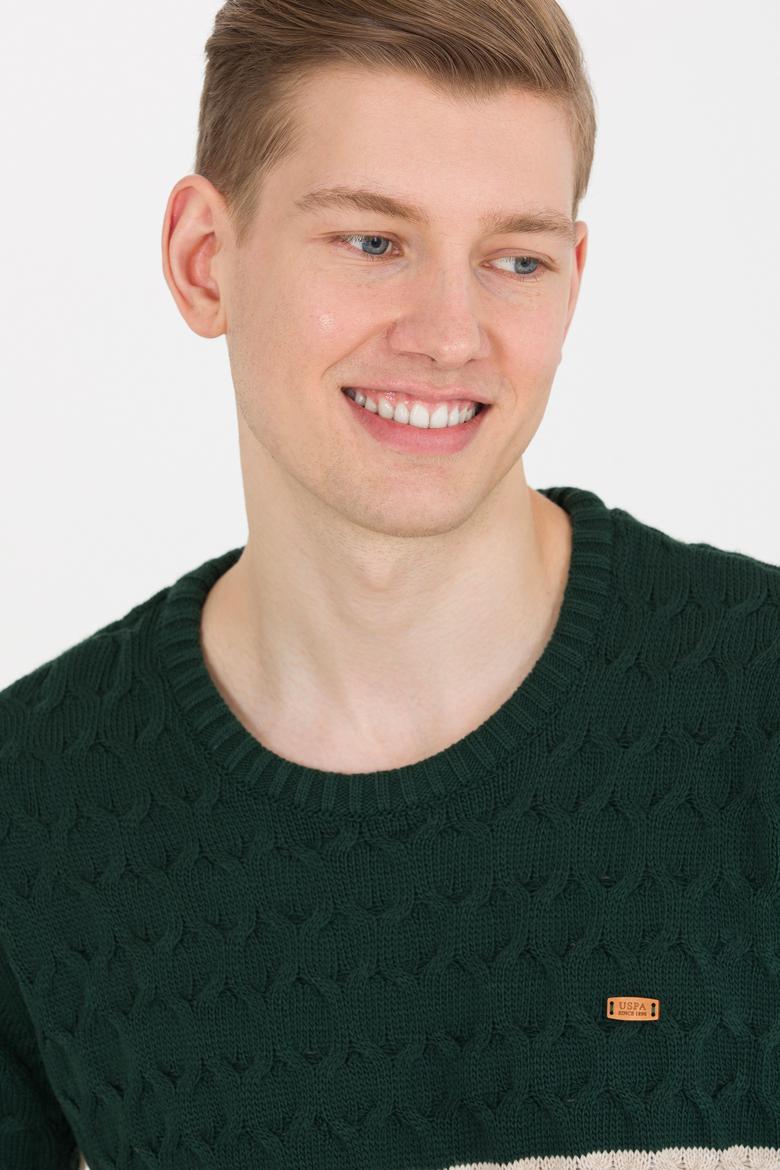 Erkek Lacivert Bisiklet Yaka Triko Kazak - 50256669011