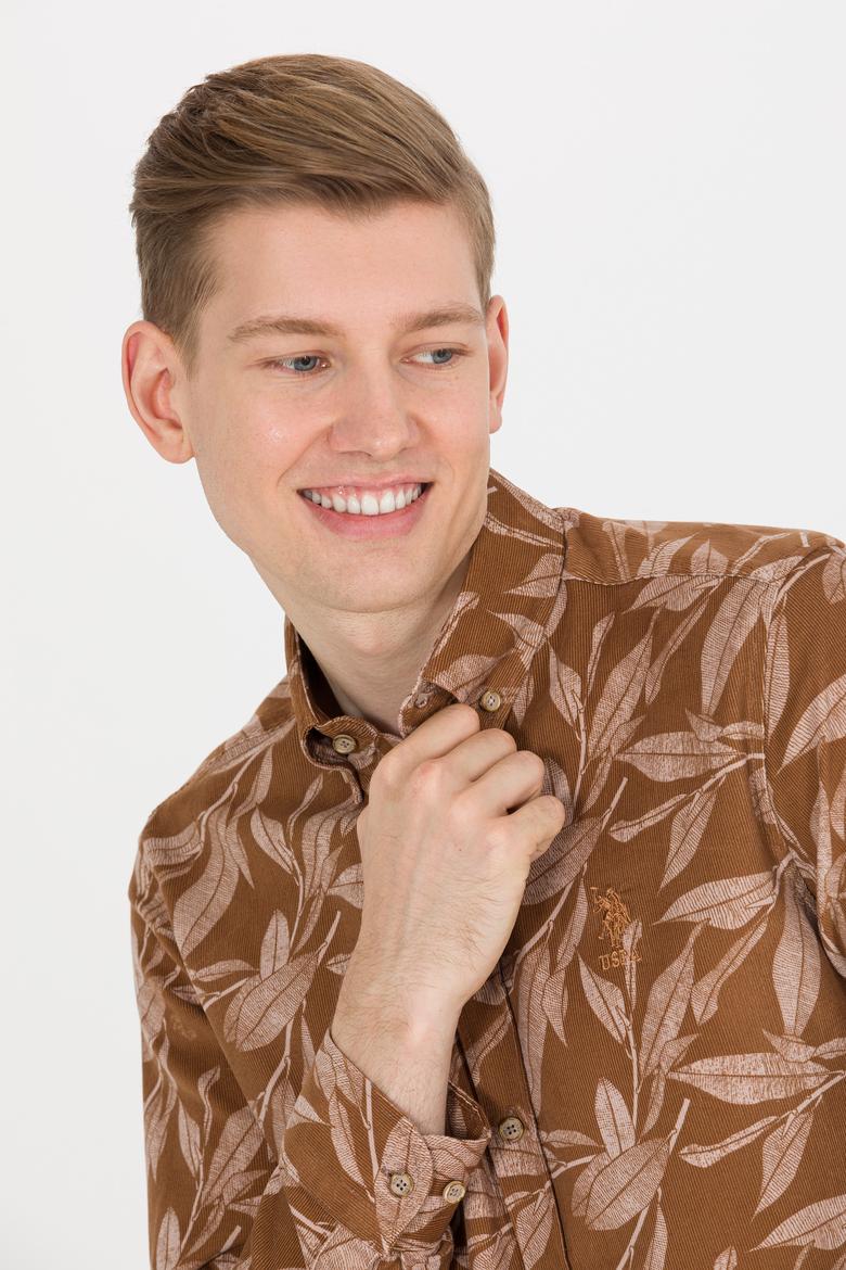 Erkek Camel Uzun Kollu Gömlek - 50254279027