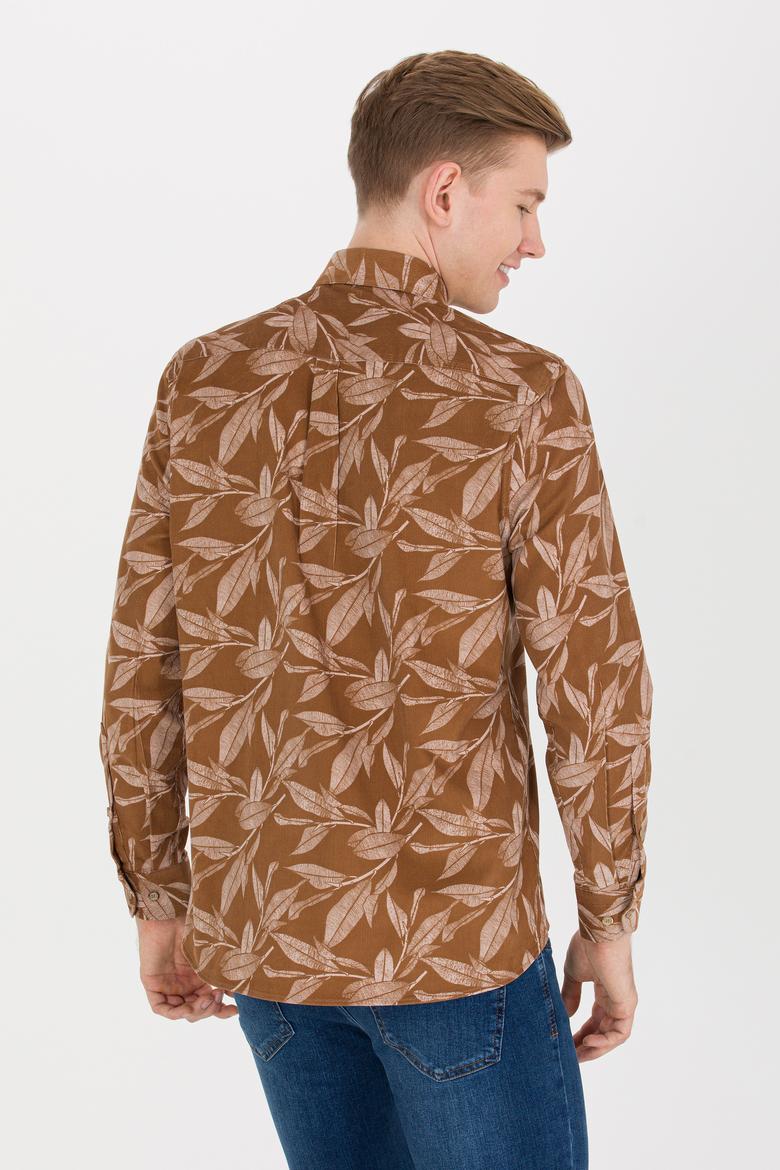 Erkek Camel Uzun Kollu Gömlek - 50254279027