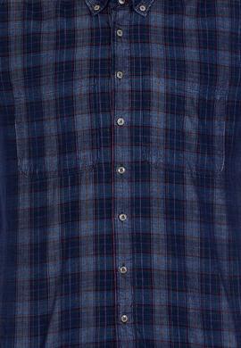 Erkek Ekoseli Lacivert Gömlek - 50256060005