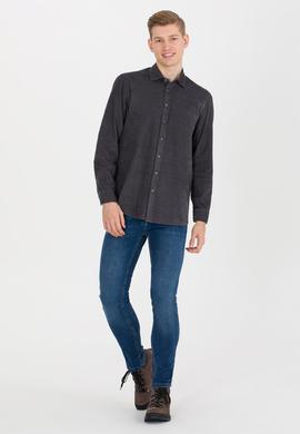 Erkek Antrasit Uzun Kollu Gömlek - 50256058017