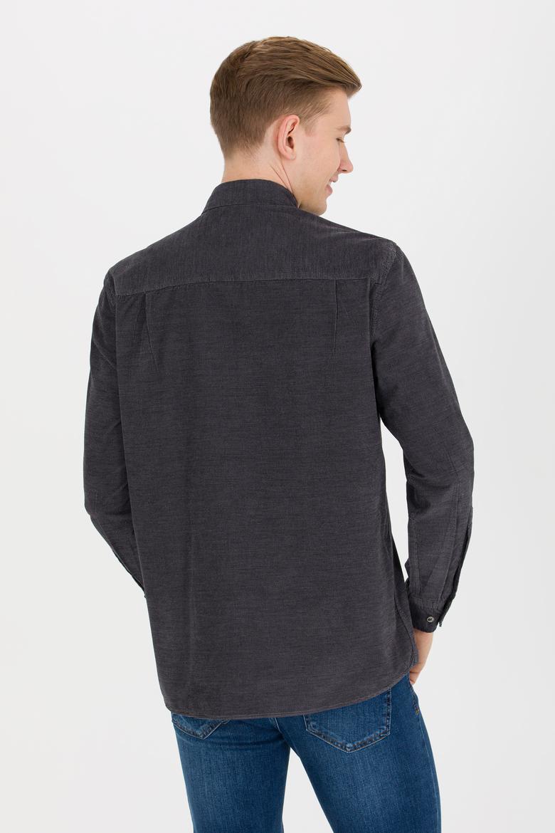 Erkek Antrasit Uzun Kollu Gömlek - 50256058017