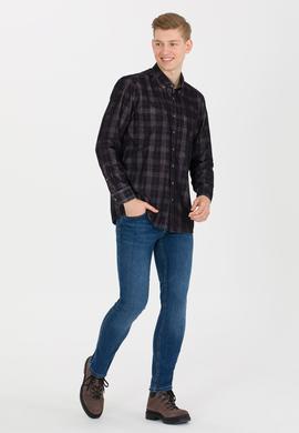 Erkek Ekoseli Antrasit Gömlek - 50256060013
