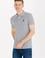 Erkek Gri Melanj Basic Polo Yaka Tişört