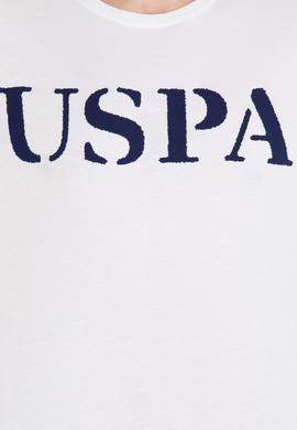 Erkek Beyaz Basic Bisiklet Yaka Tişört - 50262976001