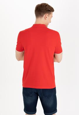 Erkek Kırmızı Basic Polo Yaka Tişört - 50264891031