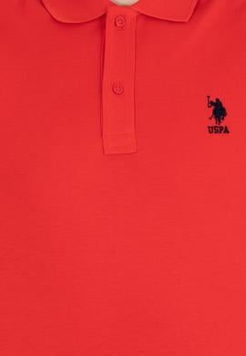 Erkek Kırmızı Basic Polo Yaka Tişört - 50264891031