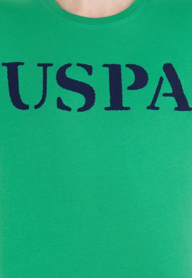 Erkek Yeşil Basic Bisiklet Yaka Tişört - 50262976182