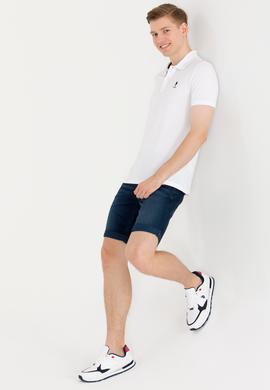 Erkek Beyaz Basic Polo Yaka Tişört - 50264891014