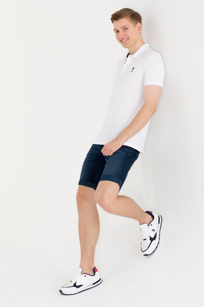 Erkek Beyaz Basic Polo Yaka Tişört - 50264891014