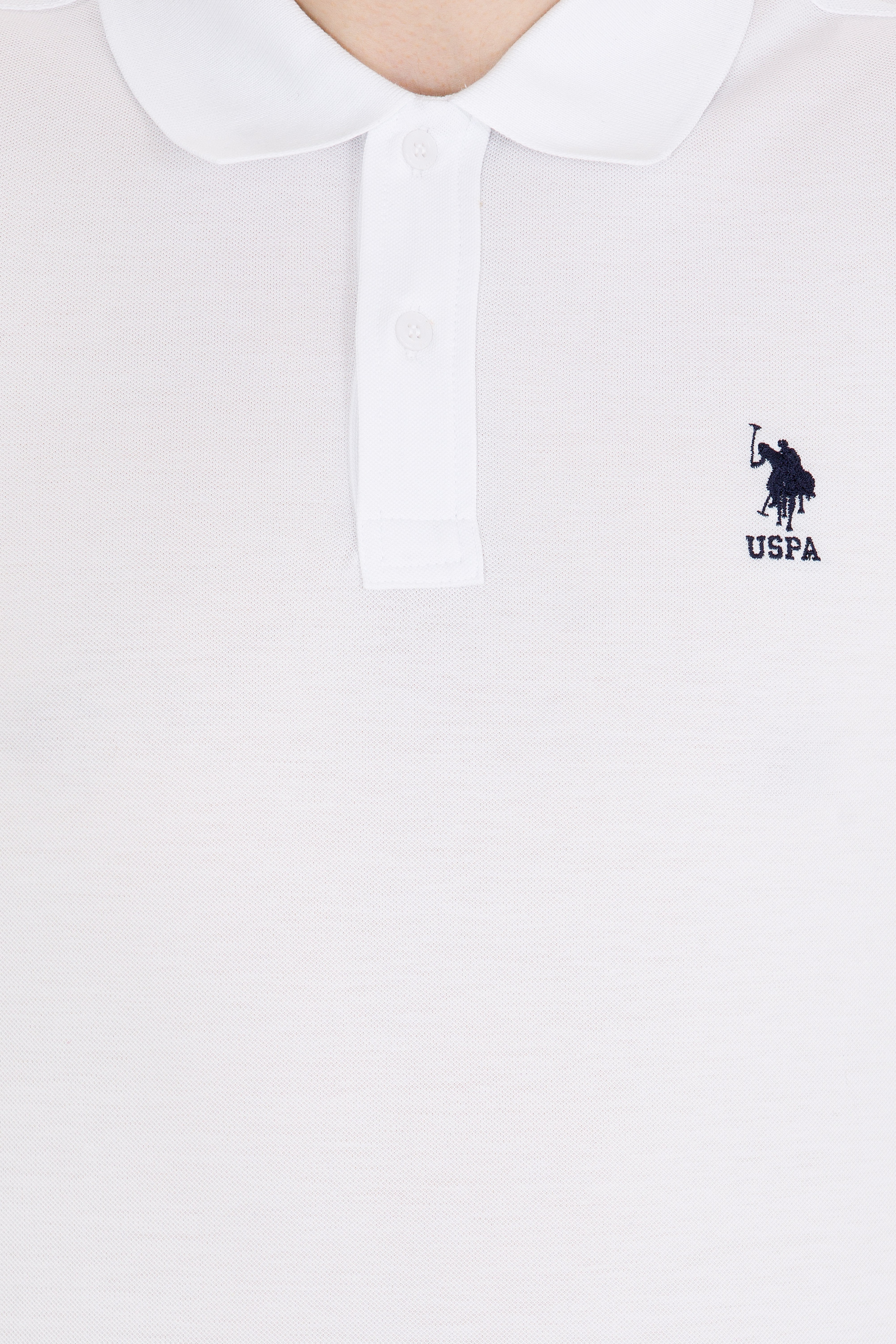 Erkek Beyaz Basic Polo Yaka Tişört
