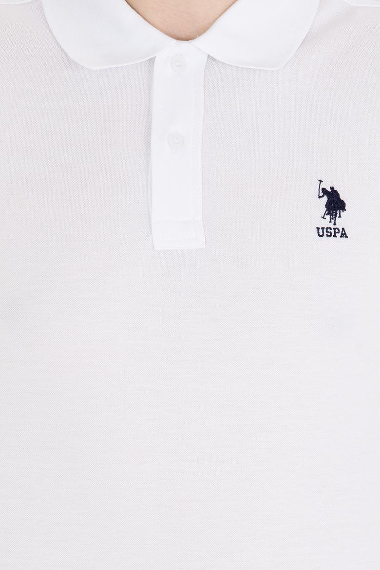 Erkek Beyaz Basic Polo Yaka Tişört - 50264891014