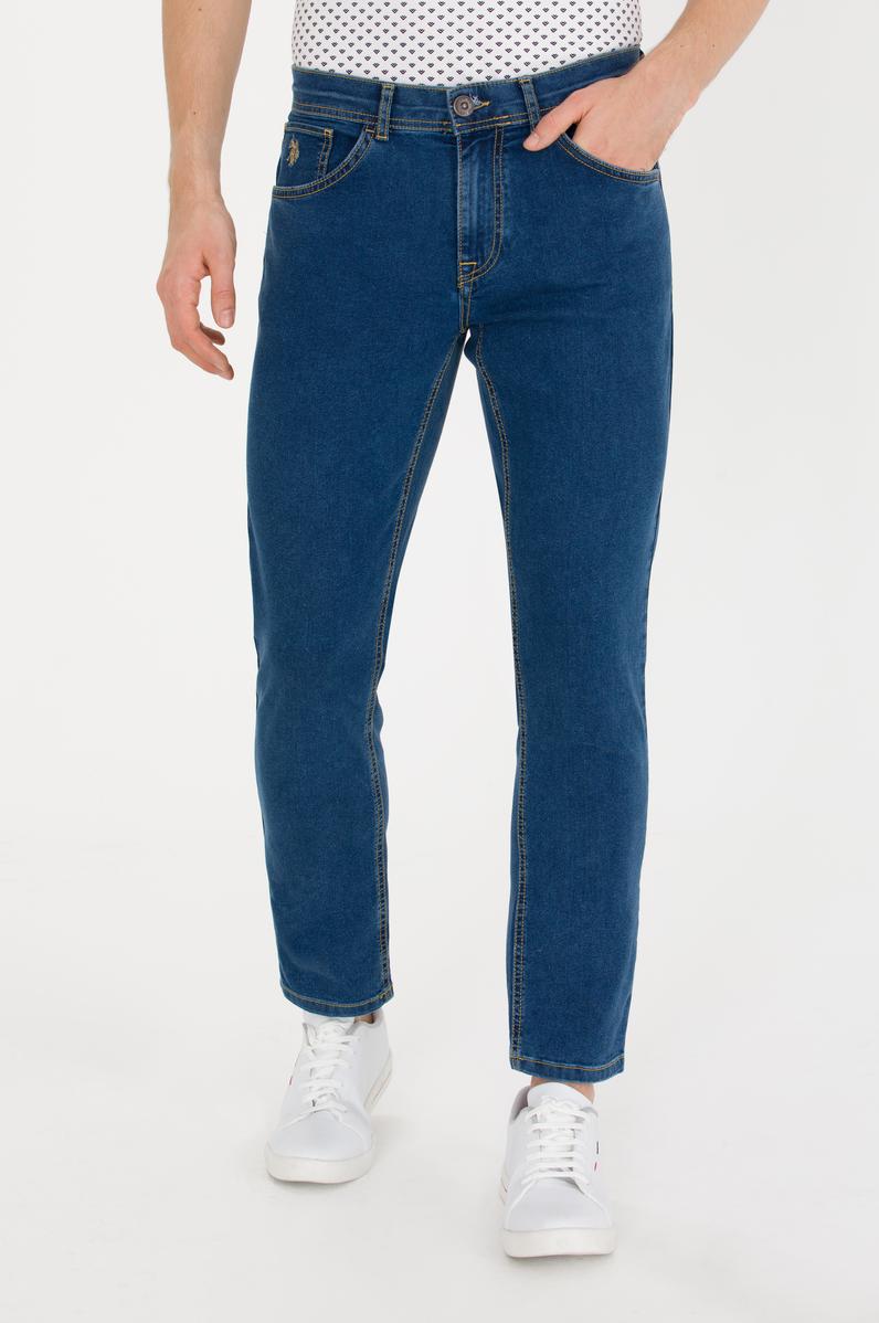 Erkek Açık Mavi Jean Pantolon