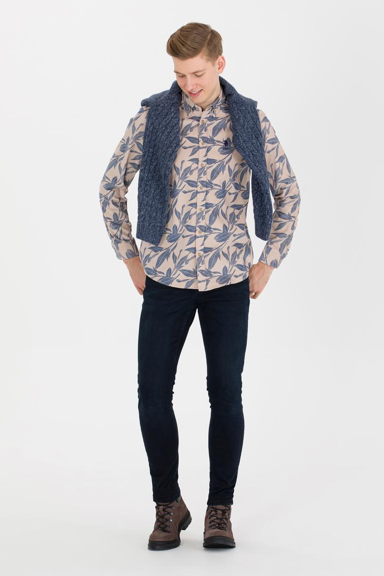 Erkek Taş Uzun Kollu Gömlek - 50254279037