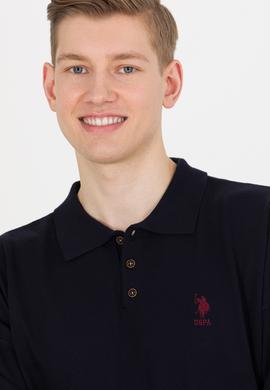 Erkek Lacivert Polo Yaka Triko Kazak - 50257694001