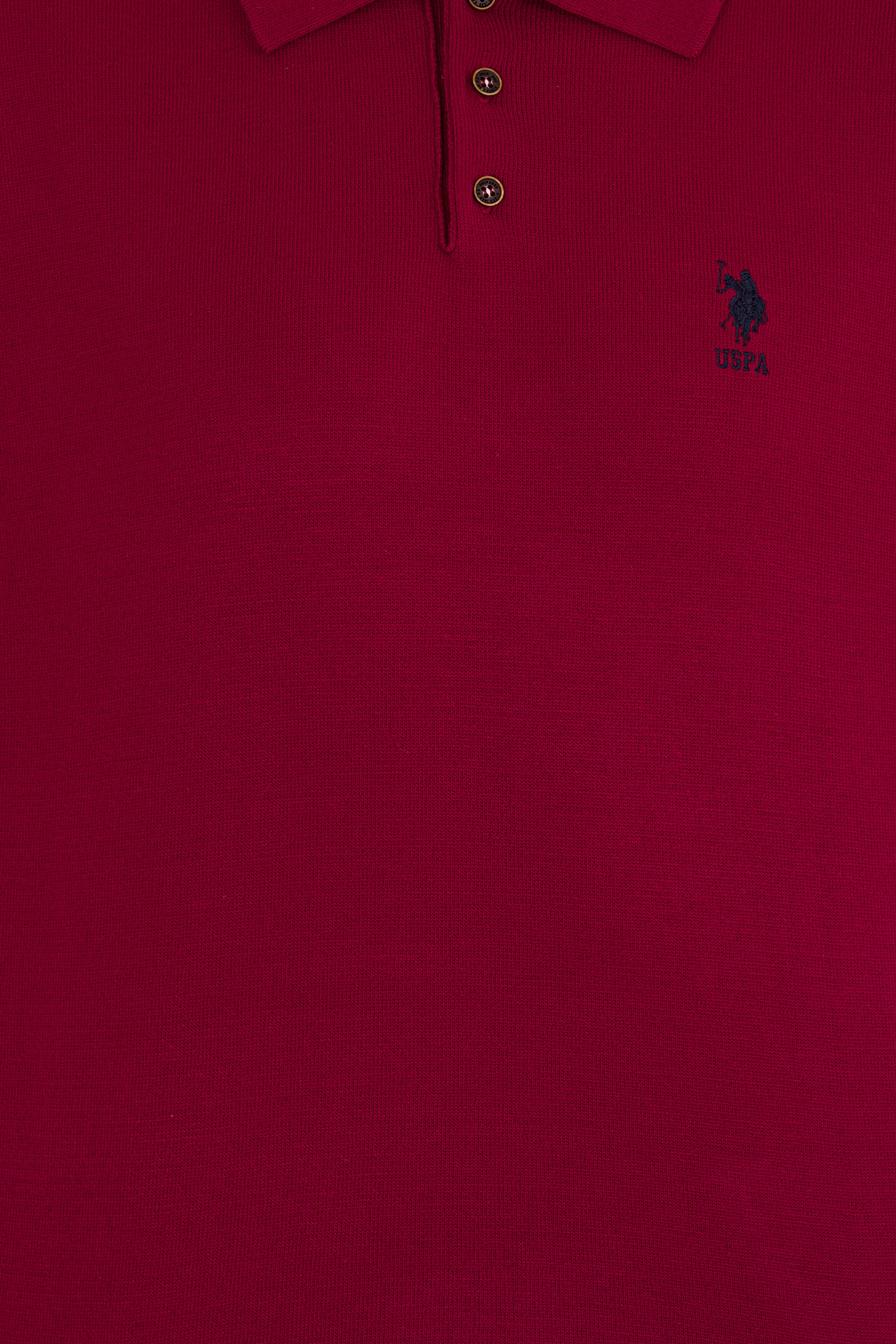 Erkek Bordo Polo Yaka Triko Kazak - Image 6