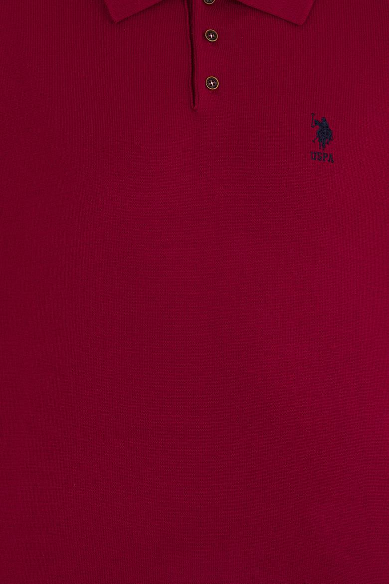 Erkek Bordo Polo Yaka Triko Kazak - 50257694010